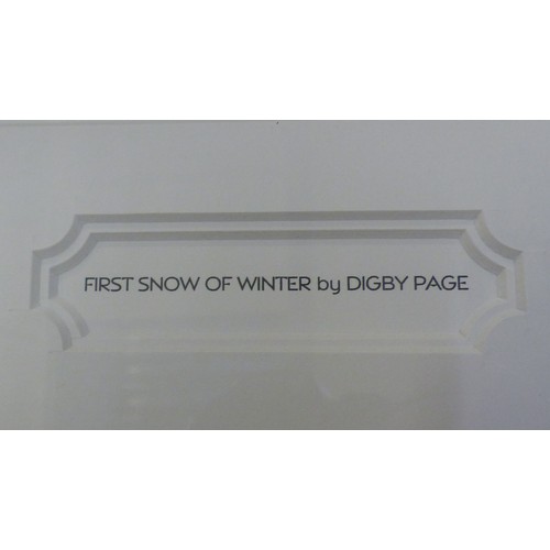 263 - Two framed paintings of Winter Landscapes, mounted behind glass 'Winter Reflections' & First Snow Of... 