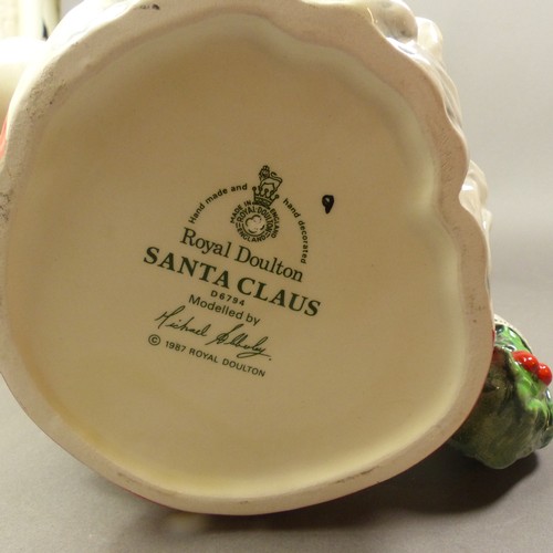 83 - Royal Doulton Large seconds character jug Santa Claus D6794.