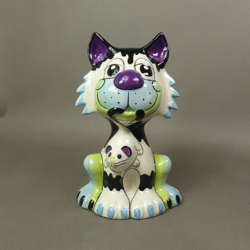 68 - Lorna Bailey fireside model of 'Rat Catcher, the cat', figure 1 of 1, height 20cm