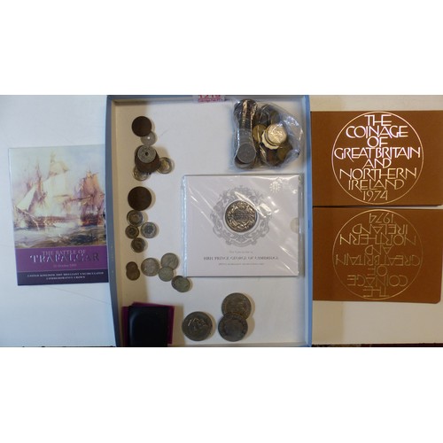 Mixed coin collection to include Royal Mint commemorative Crown and £5 ...