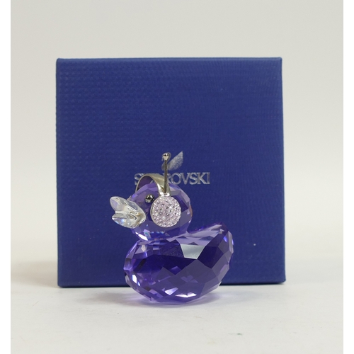 109 - Swarovski Crystal Duck J (1049592) Part of the Happy Duck Collection retired 2012 designed by Keiko ... 