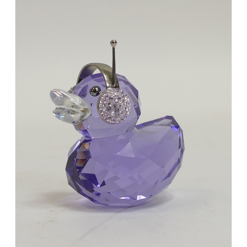 109 - Swarovski Crystal Duck J (1049592) Part of the Happy Duck Collection retired 2012 designed by Keiko ... 