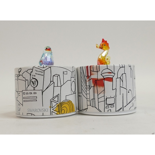 111 - Swarovski Crystal Johnny The Penguin (1115219) Lovlots Sealife Collection retired 2014 designed by P... 