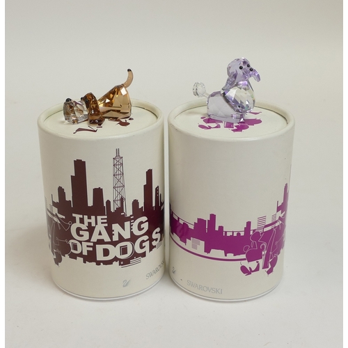 115 - Swarovski Crystal The Gang of Dogs Collection to include:- Violetta Poodle (935719) retired 2008 des... 
