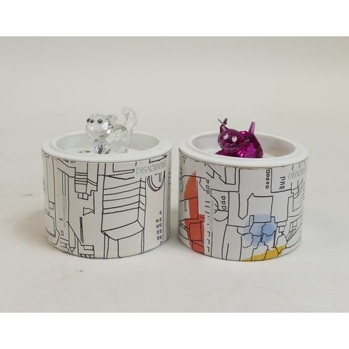 116 - Swarovski Crystal The Lovlots Cat Collection to include:- Lil Of Bling (843547) retired 2008 designe... 