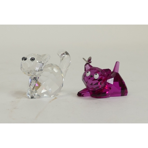 116 - Swarovski Crystal The Lovlots Cat Collection to include:- Lil Of Bling (843547) retired 2008 designe... 