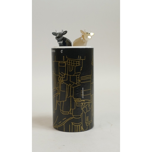 125 - Swarovski Crystal The Lovlot Glamour Mo's (1041284) to include:- Female Mo presented in platinum whi... 