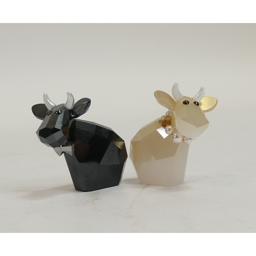 125 - Swarovski Crystal The Lovlot Glamour Mo's (1041284) to include:- Female Mo presented in platinum whi... 