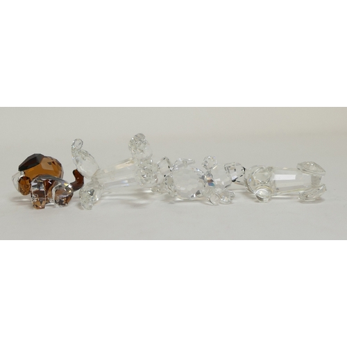 144 - Swarovski Crystal Collection of Dogs to include:- Bernie the Saint Bernard Puppy (5213704) retired 2... 