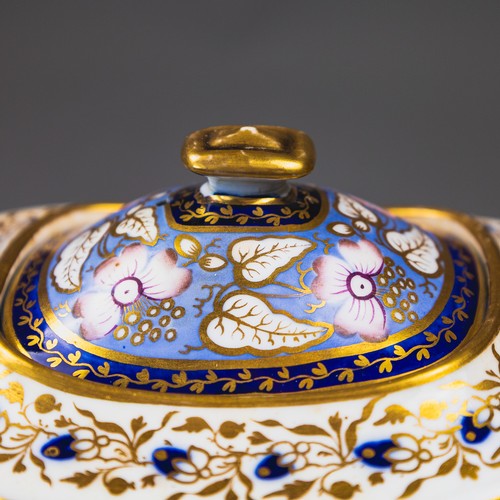 A group of 3 English porcelain 19th century teapots by various ...