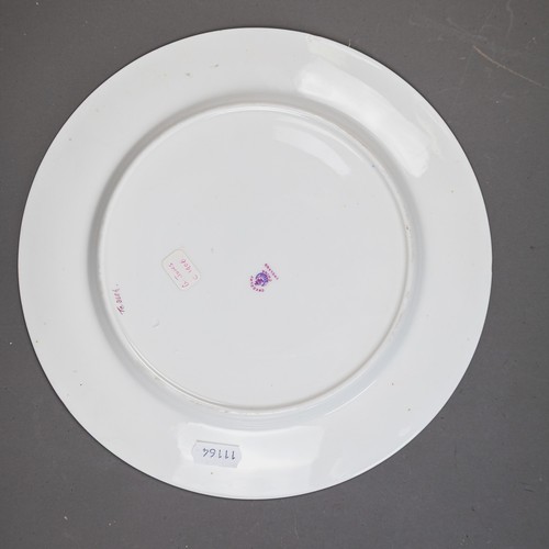 George Jones & Son Crescent China gilded cabinet plates, each floral ...