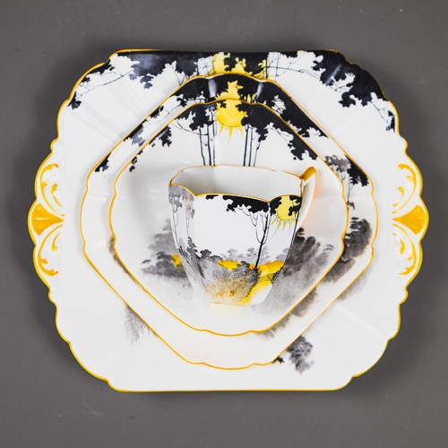Shelley tea set in the Queen Anne shape, pattern no:-11678, consisting ...
