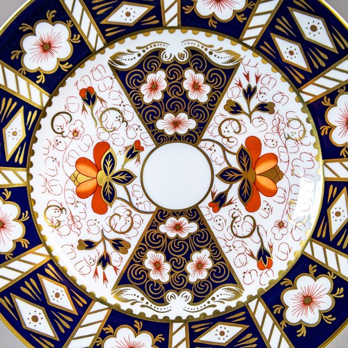 Royal Crown Derby Plates Imari Pattern (2451) to include an octagonal ...