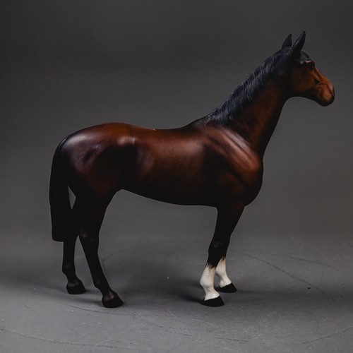 Two Beswick brown matt horses, 'The Winner' and '818 Shire'. Model nos ...