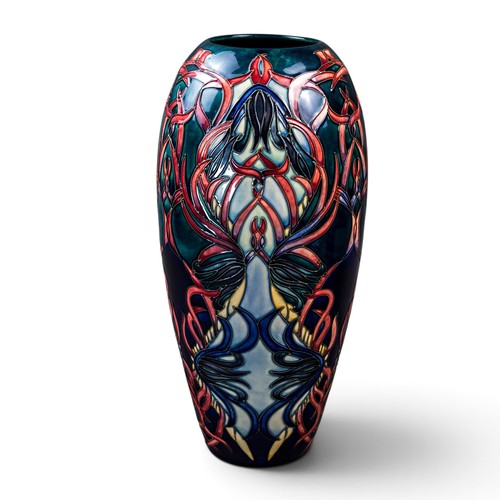 A Moorcroft limited edition vase in the Maypole design by Wendy Mason ...