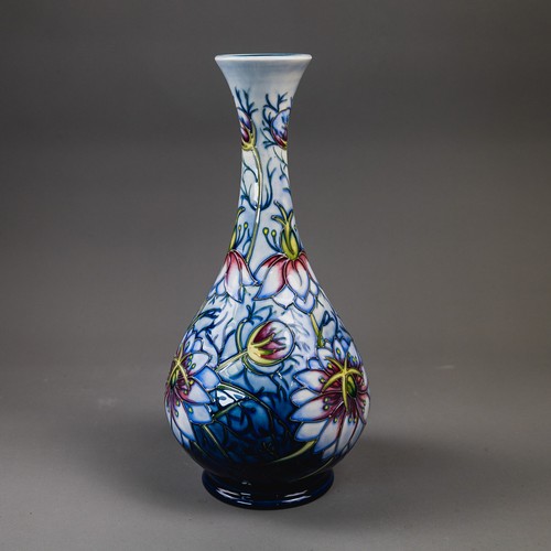 A Moorcroft limited edition vase 'Love in the Mist' designed by Rachel ...