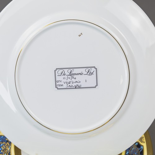 A group of De Lamerie pieces to include 3 dinner plates, 4 sandwich ...