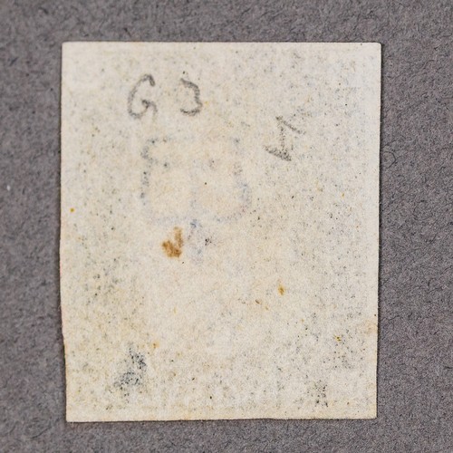 GB Penny black with nice light red MC cancel & 3 clear margins (nearly 4).