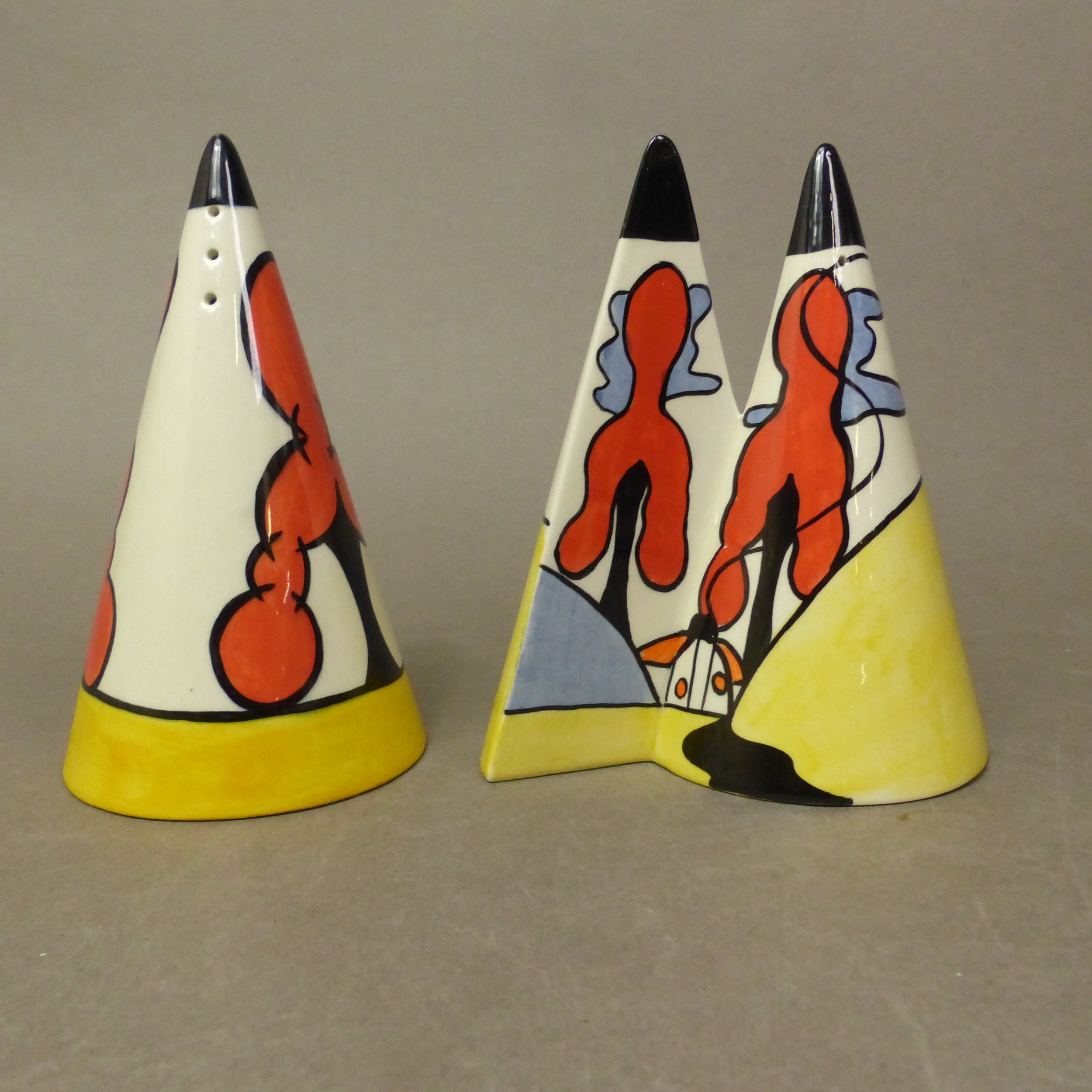Lorna Bailey conical sugar shaker in the Inglewood pattern, together ...