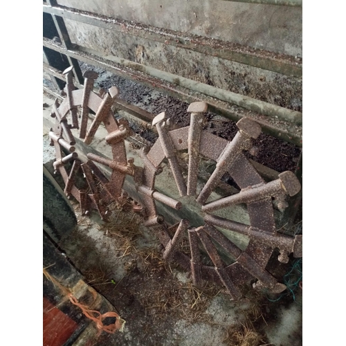 192 - Spade log wheels for small tractor