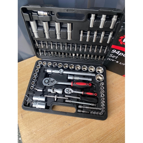 34 - 94pc Socket Set (1/4 &1/2)
Brand New