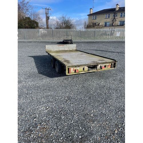 233 - Ifor Williams Trailer 
12x5.5ft 
Checkered plate floor 
Working lights 
4 Good tyers 
Jockey wheel w... 