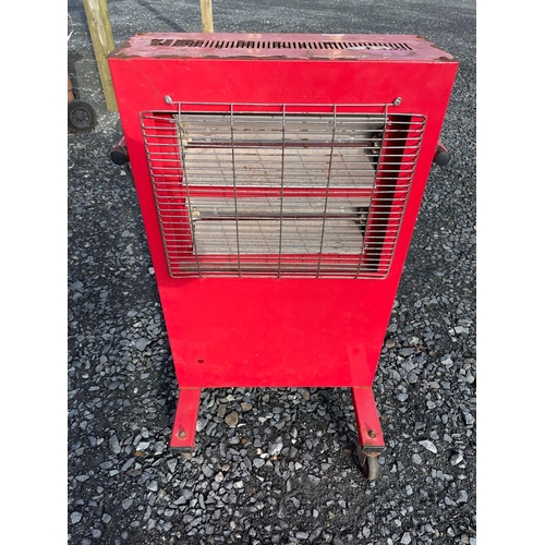 170 - Red electric heater 
Industrial  
Working order