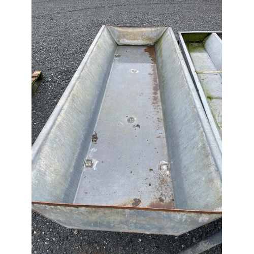 223 - Heavy Galvanised double trough 
(open)