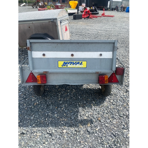 129 - Single Axle Quad Trailer 2 Good Tyres