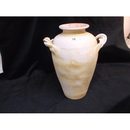 10 - Tall pottery vase 49cm high