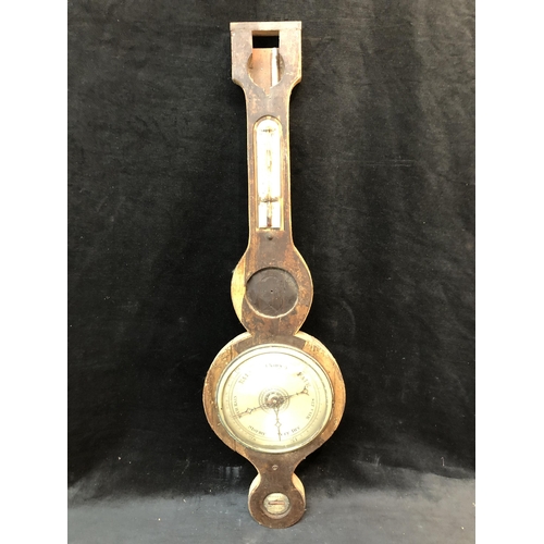 121 - Victorian banjo barometer by Costello Dublin for restoration 90cm high