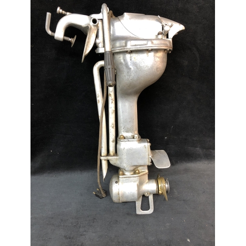 150 - Rare, The Clarke troller USA outboard engine with box & spare parts, perfect working order.