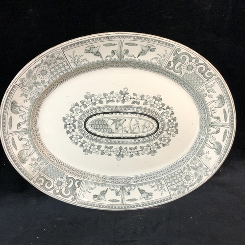 182 - Victorian sideplate 47cm wide