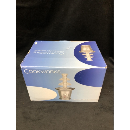 7 - New, boxed Cookworks chocolate fountain