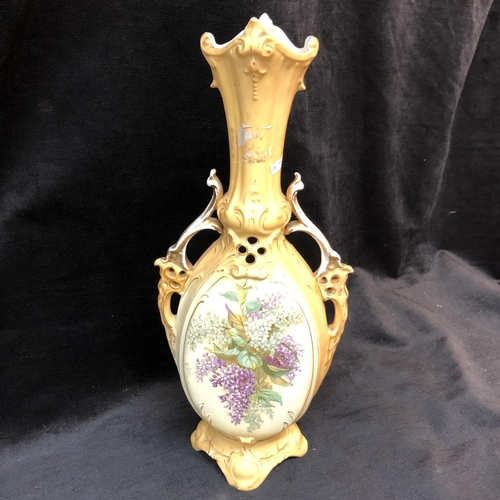 73 - Tall Victorian pottery vase 48cm high