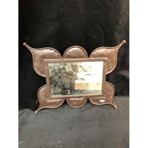 86 - Art-Deco wall mirror 46cm wide