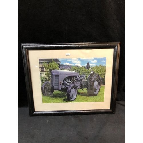 94 - Framed print of T20 Ferguson tractor 57cm X 47cm overall