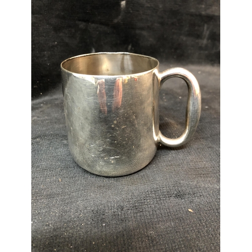 98 - Guinness silver plated tankard by Elkington 8cm high