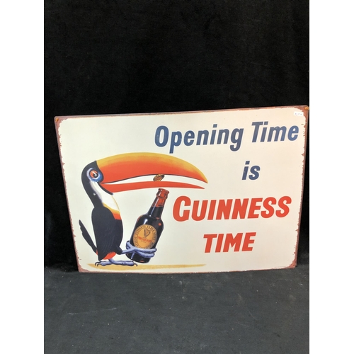 99 - Guinness time tinplate sign 70cm X 50cm