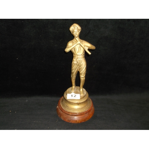 12 - Brass musician  figurine 29cm high