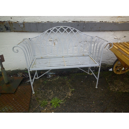 190 - Metal garden seat