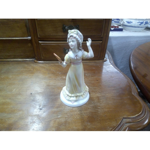 195 - Francesca Staffordshire figurine 17cm high