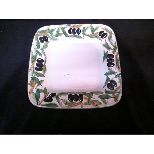 47 - Square Portuguese plate 38cm