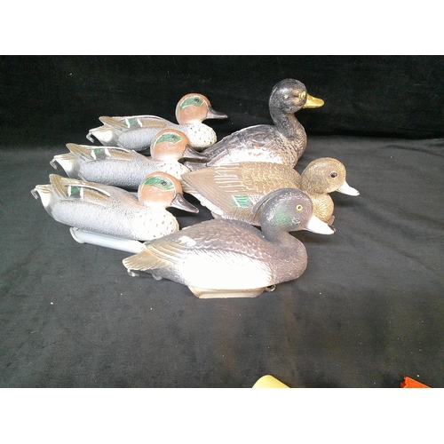 69 - Six plastic duck decoys