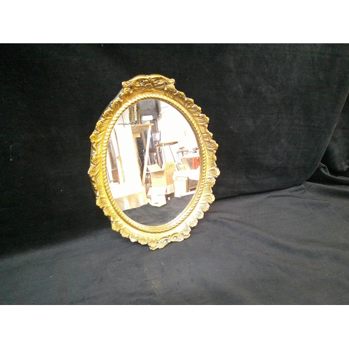 75 - Gilt framed mirror 48cm high