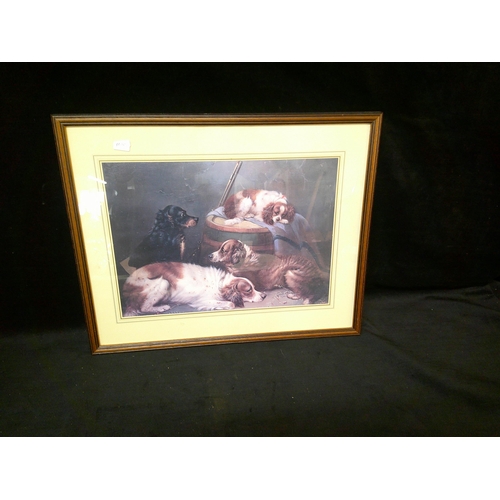 77 - Picture of gundogs 53cm X 44cm