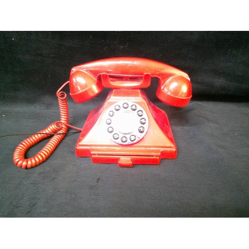 99 - Red dial telephone