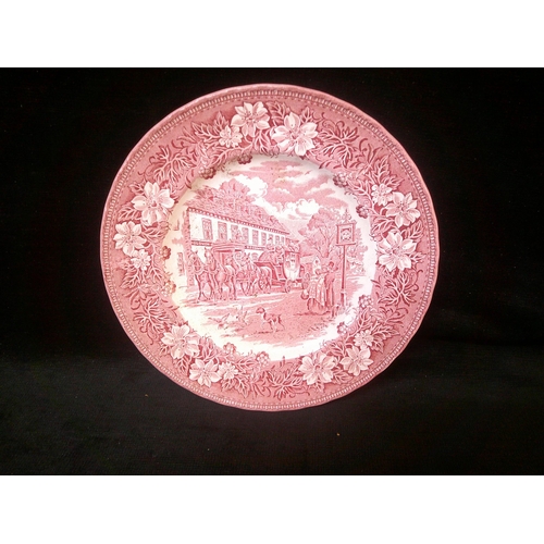 62 - Staffordshire, Coaching Taverns plate