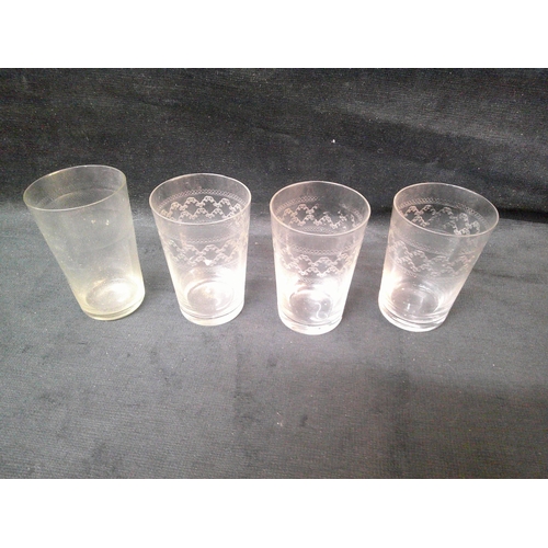 67 - Four Victorian glasses