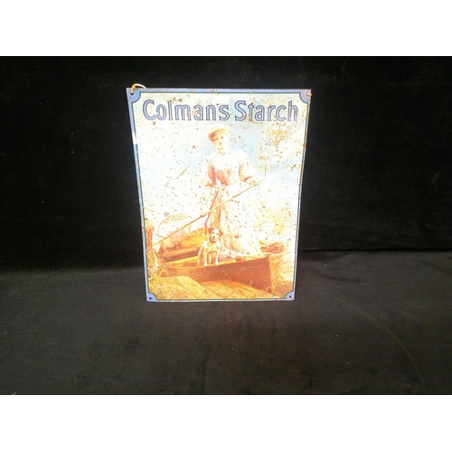 93 - Colman's starch tinplate sign